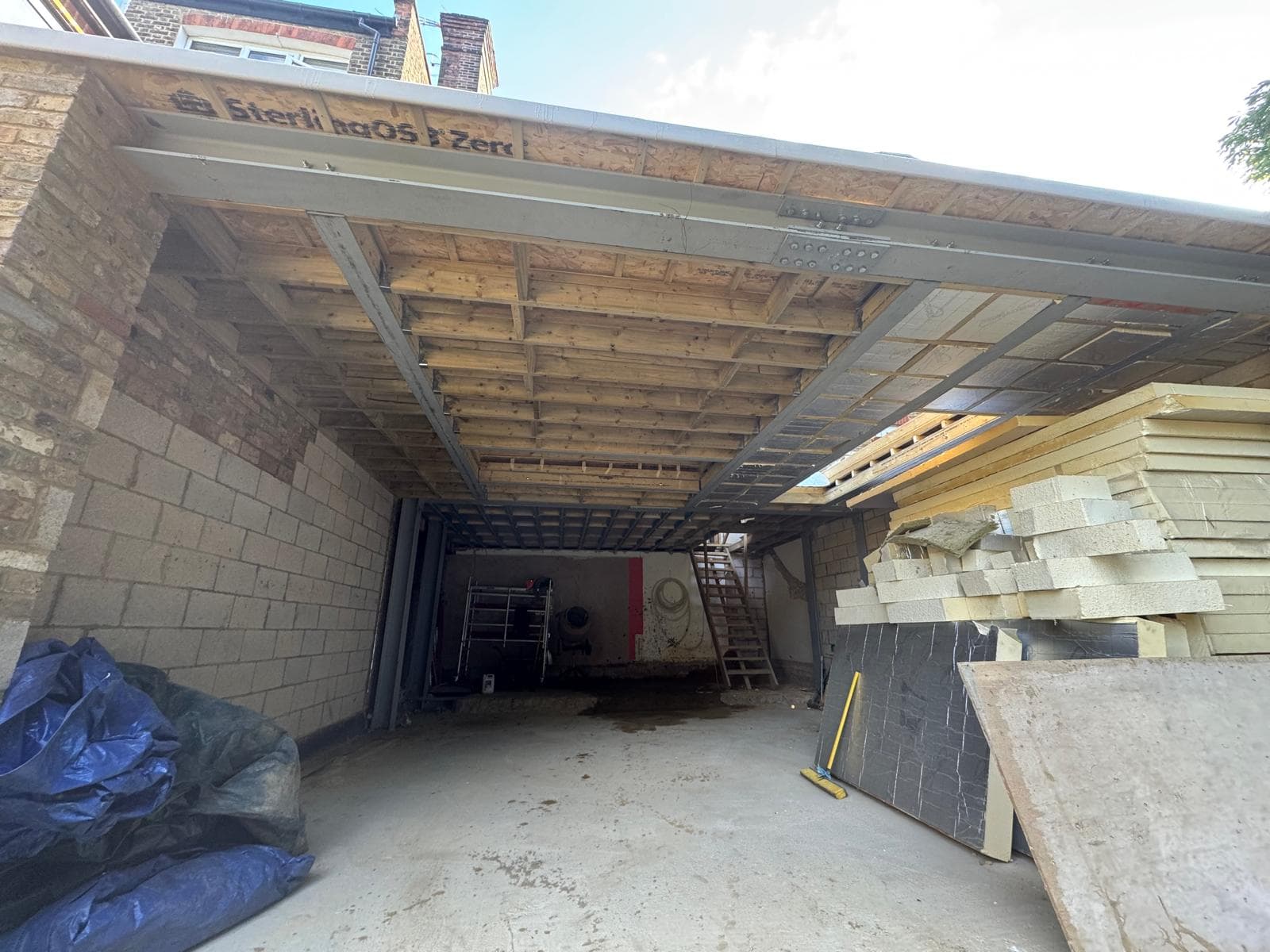 Structural Garage & Extension Build with Insulation Installation